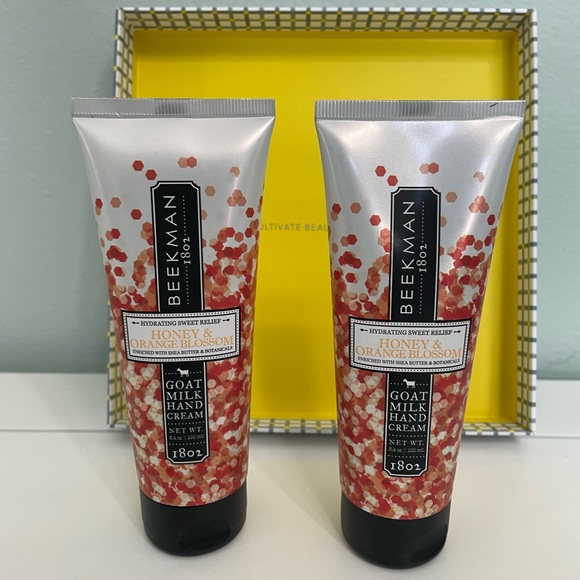 Beekman 1802 gift set 2 hand cream honeyed & orange blossom 3.4 oz - Picture 8 of 9